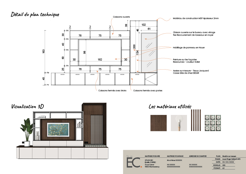 plan technique pour la conception d