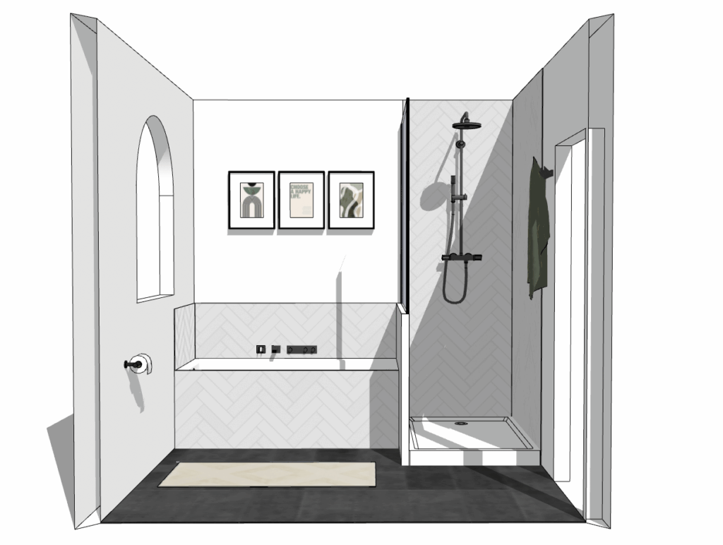 Rénovation salle de bain coupe 3d d