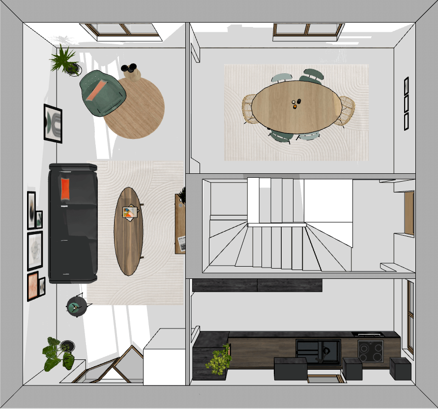 vue 3d plongeant de l