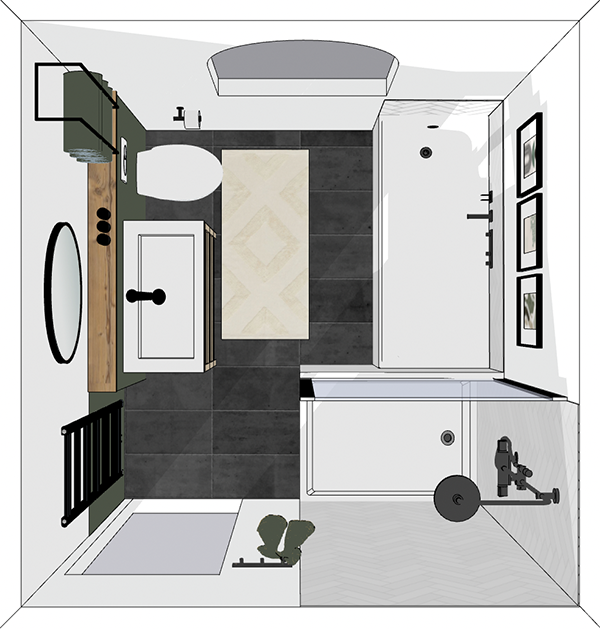 Rénovation salle de bain – Montmorency (6m²) optimisation de l